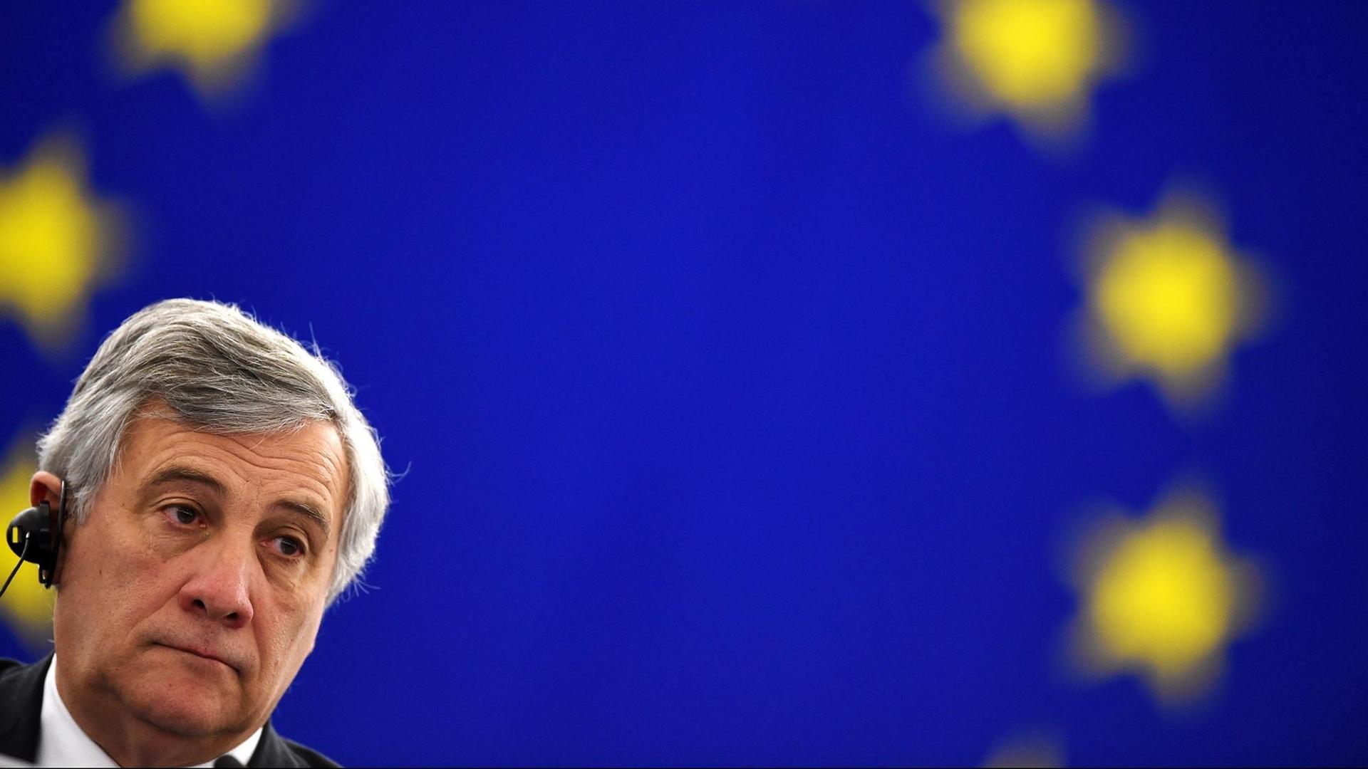 Der neu gewählte Präsident des Europäischen Parlaments, Antonio Tajani.