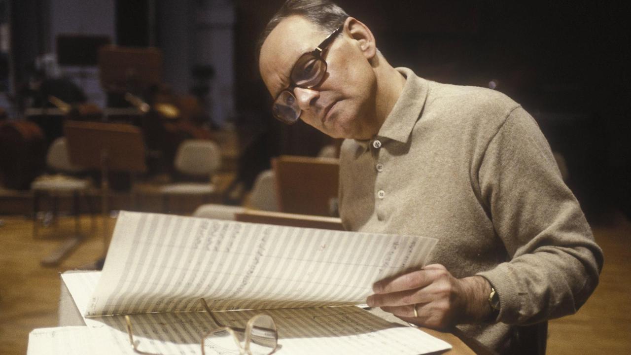 Der Komponist Ennio Morricone 1985 in Rom