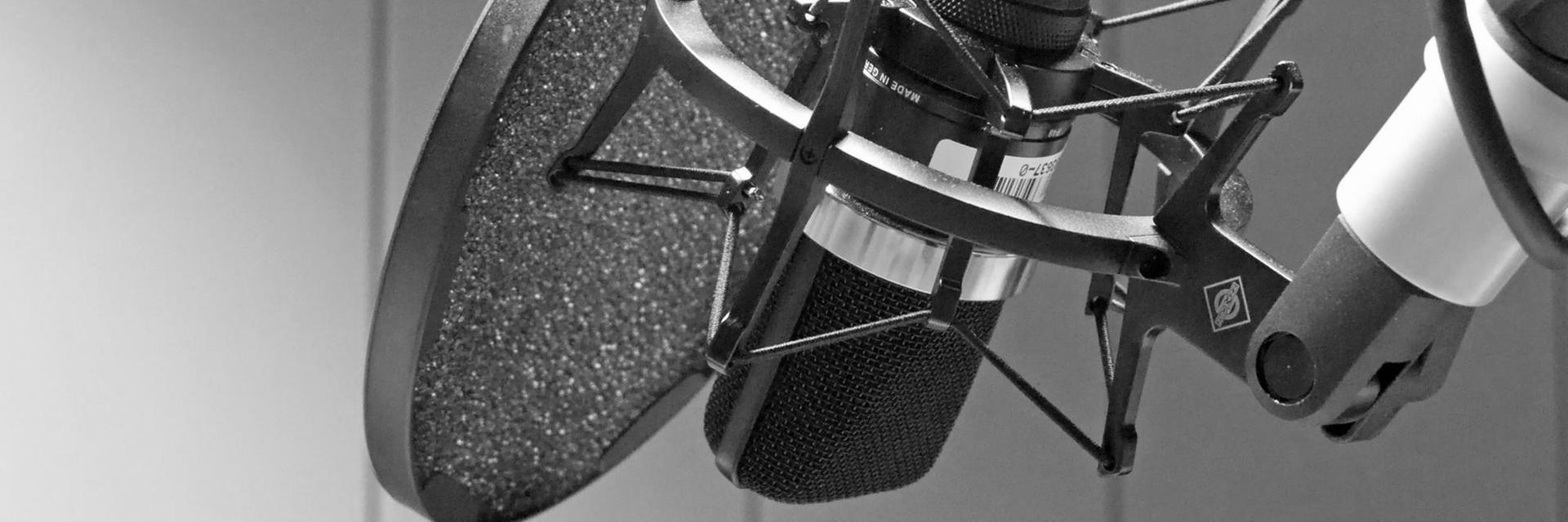 Ein Studiomikrofon
