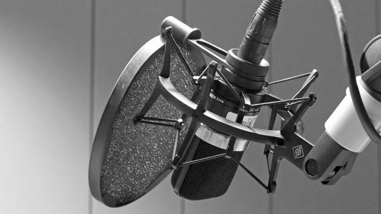 Ein Studiomikrofon