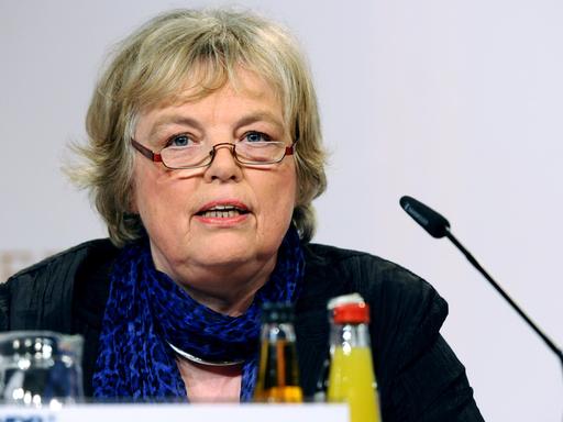 Ruth Hieronymi, Vorsitzende des WDR-Rundfunkrats, aufgenommen am 29.05.2013 bei der Pressekonferenz zur Wahl des neuen WDR-Intendanten in Köln.