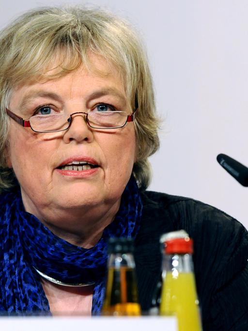Ruth Hieronymi, Vorsitzende des WDR-Rundfunkrats, aufgenommen am 29.05.2013 bei der Pressekonferenz zur Wahl des neuen WDR-Intendanten in Köln.