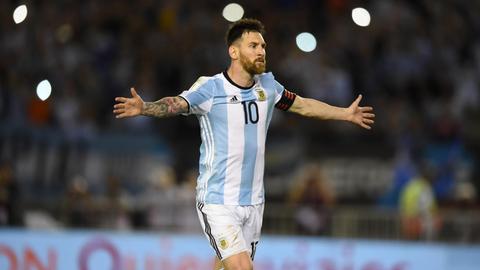 Der argentinische Nationalspieler Lionel Messi im Länderspiel gegen Chile.