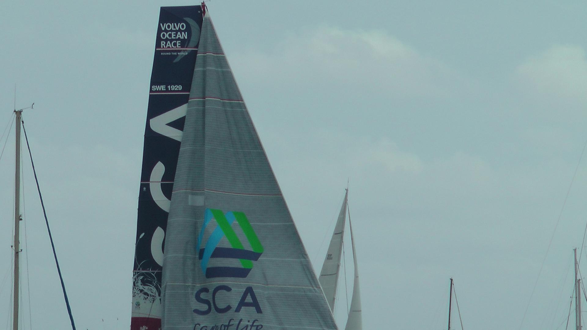 Das Team SCA beim Start des Rennens in Alicante.