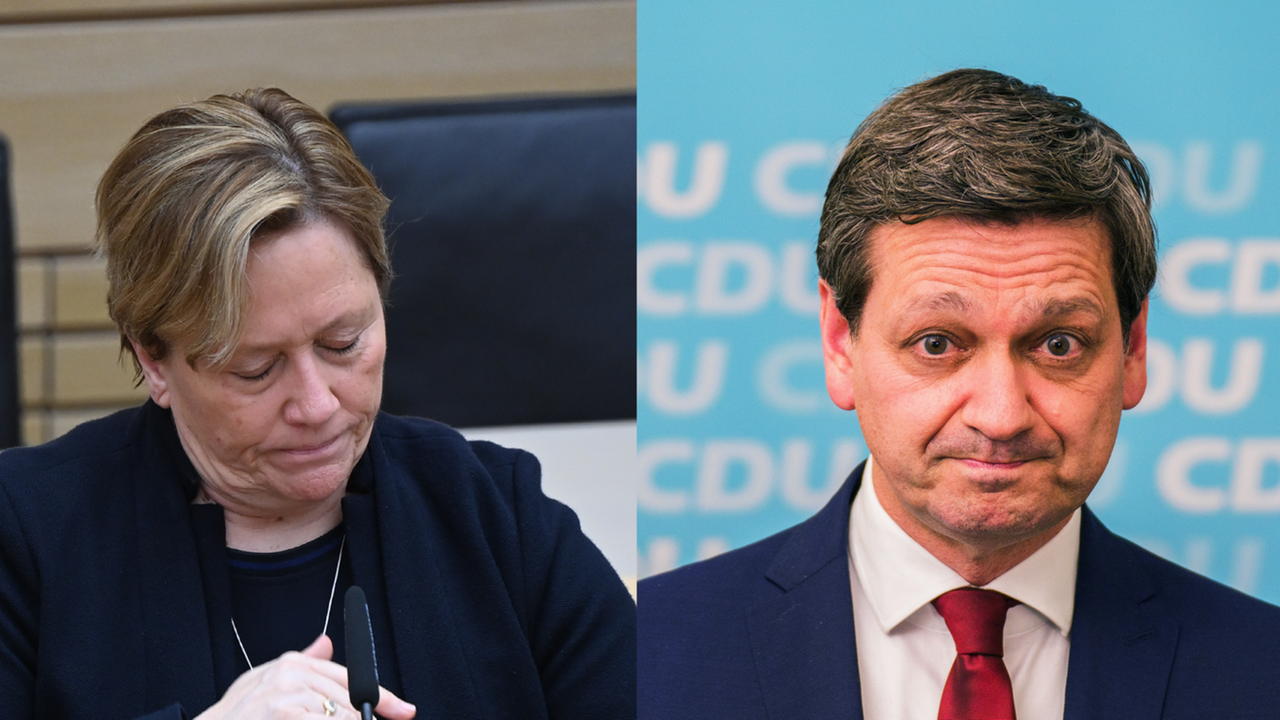 Die CDU-Spitzenkandidaten in Baden-Württemberg und Rheinland-Pfalz, Susanne Eisenmann und Christian Baldauf (Fotomontage)