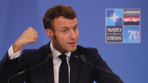 Frankreichs Präsident Emmanuel Macron auf dem NATO-Gipfel am 4. Dezember 2019 bei London
