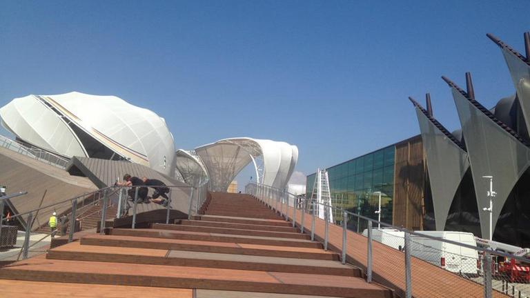 Der deutsche Pavillon auf der Expo 2015 in Mailand steht unter Motto: "Fields of Ideas".