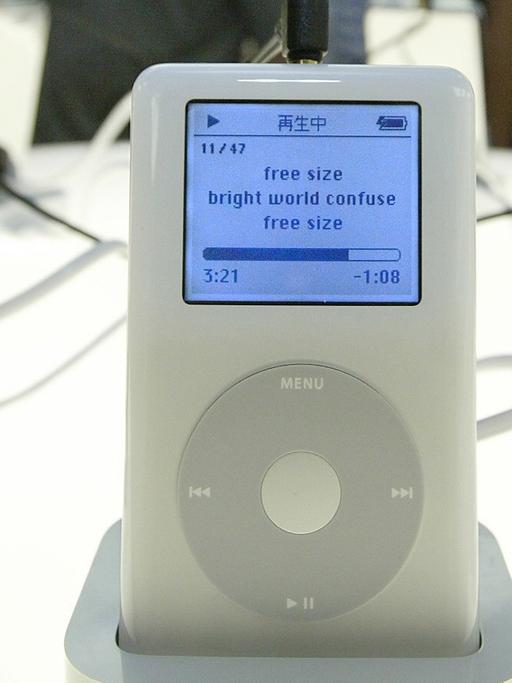 Ein iPod Modell der vierten Generation aus dem Jahr 2004.