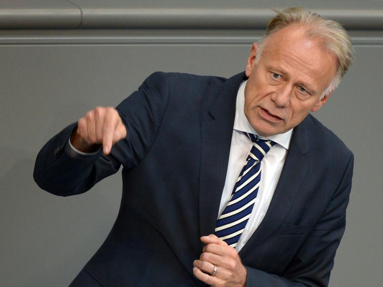 Jürgen Trittin redet im Bundestag.