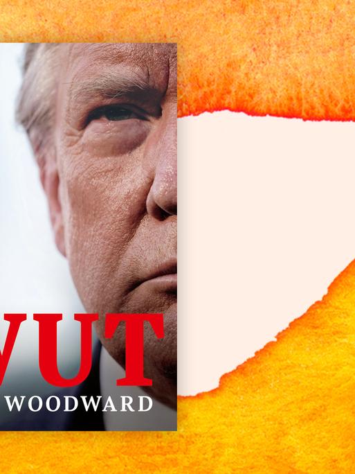 Cover des Buchs "Wut": darauf ein sehr nahes Porträt von Donald Trump, nur die eine Gesichtshälfte ist zu sehen, darauf in roten Buchstaben der Titel "Wut".