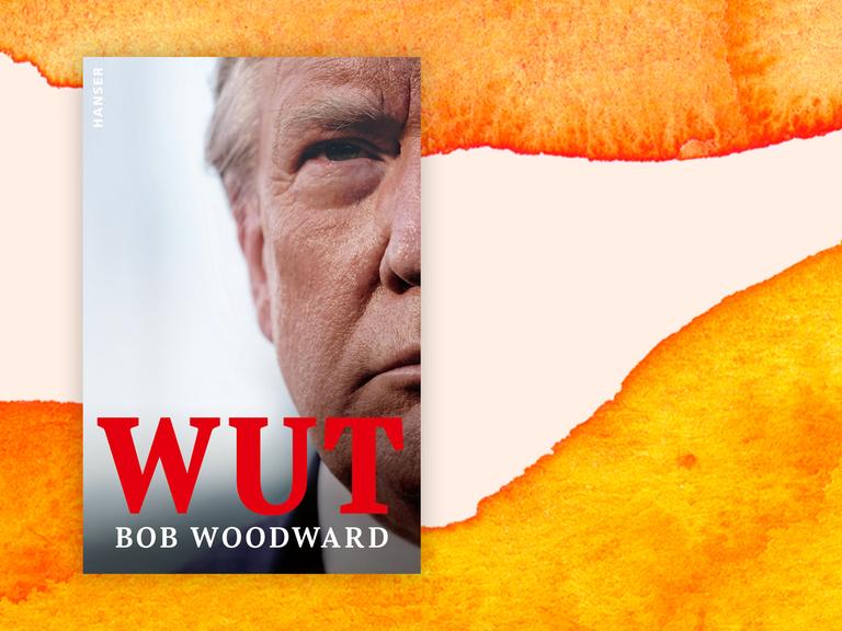 Cover des Buchs "Wut": darauf ein sehr nahes Porträt von Donald Trump, nur die eine Gesichtshälfte ist zu sehen, darauf in roten Buchstaben der Titel "Wut".