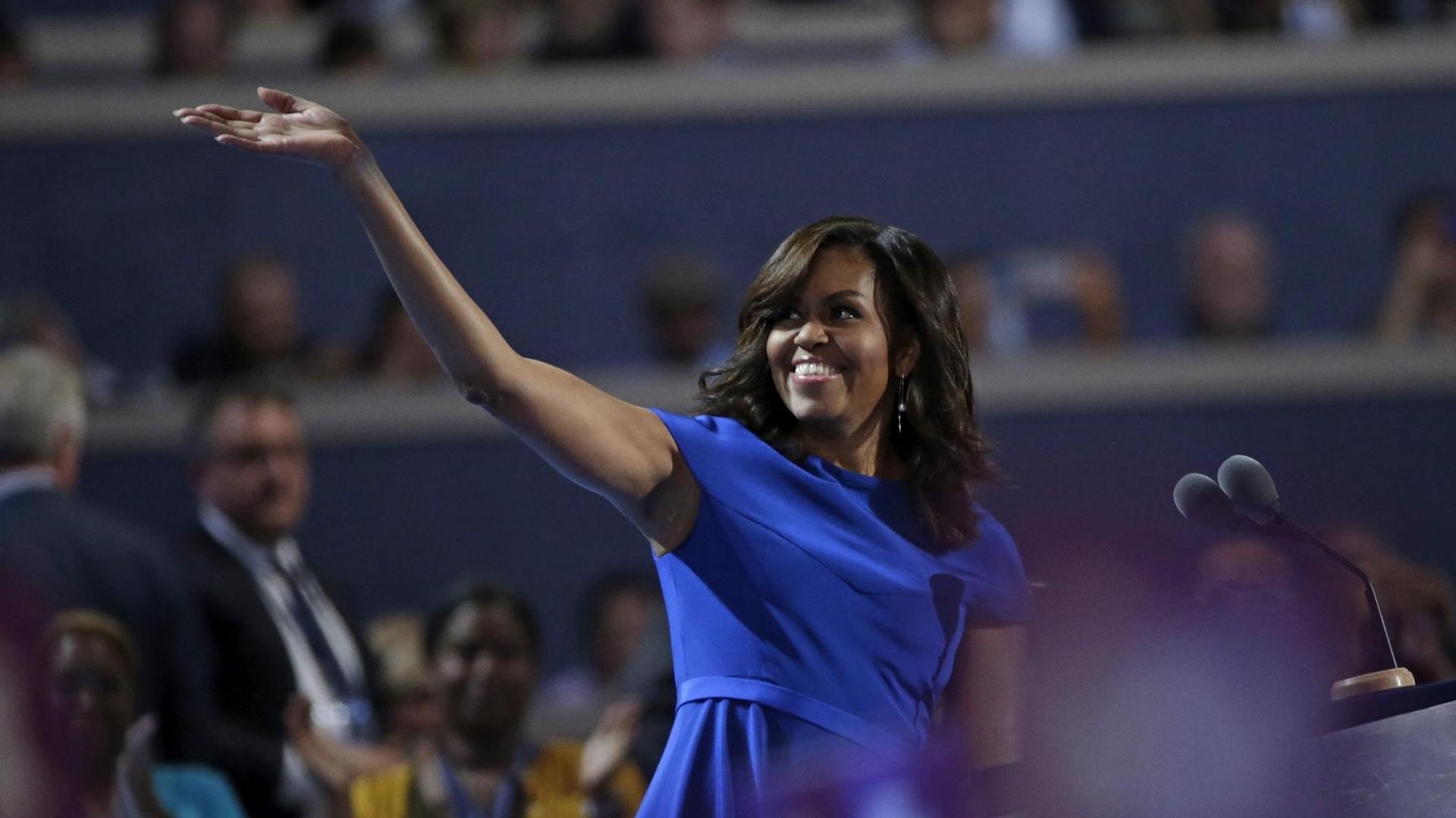 Michelle Obama bei ihrer Rede auf dem Nominirungsparteitag der Demokraten in Philadelphia