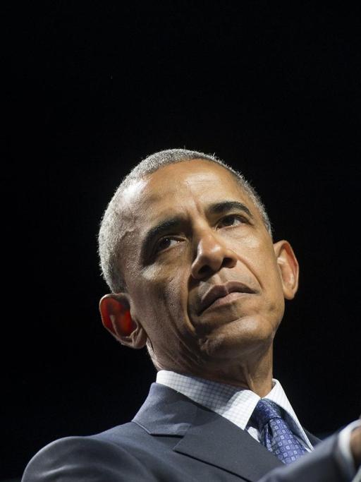US-Präsident Barack Obama spricht auf einer Konferenz in Washington.