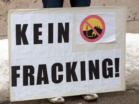 Protest gegen Fracking