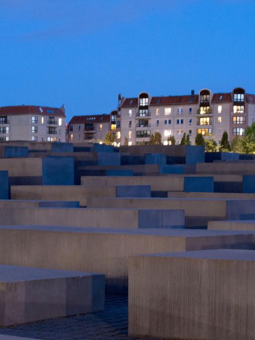 Das Denkmal für die ermordeten Juden Europas in Berlin, aufgenommen am 21.09.2016.