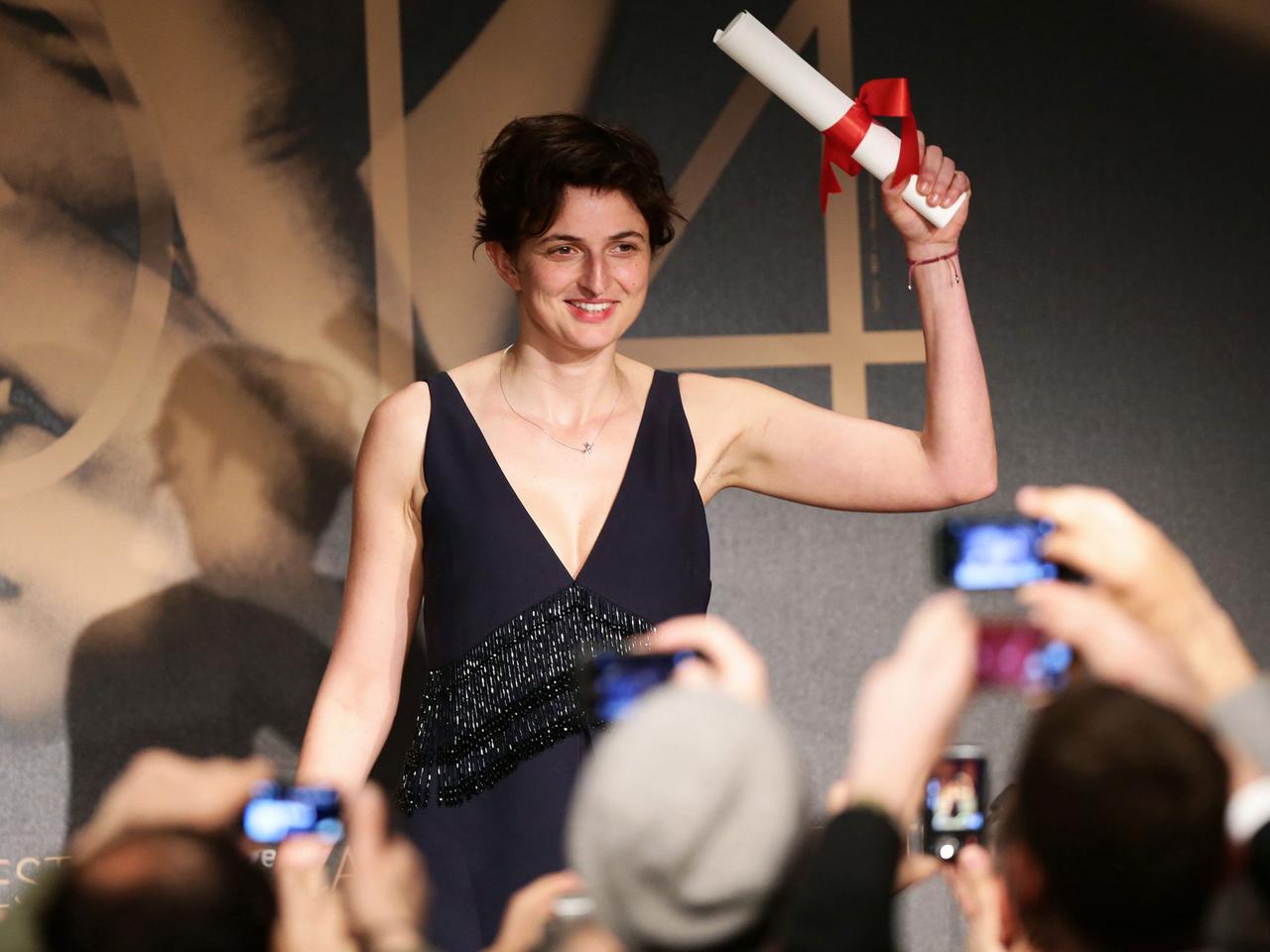 Italian director Alice Rohrwacher attends the Award Winners press conference after she won the Grand Prix award for her movie 'Le Meraviglie' (The Wonders) at the 67th annual Cannes Film Festival in Cannes, France, 24 May 2014