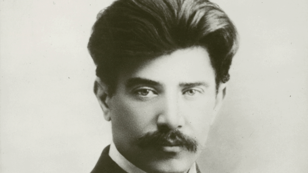 Der Komponist Reinhold Glière auf einem undatierten Schwarz-Weiß-Foto