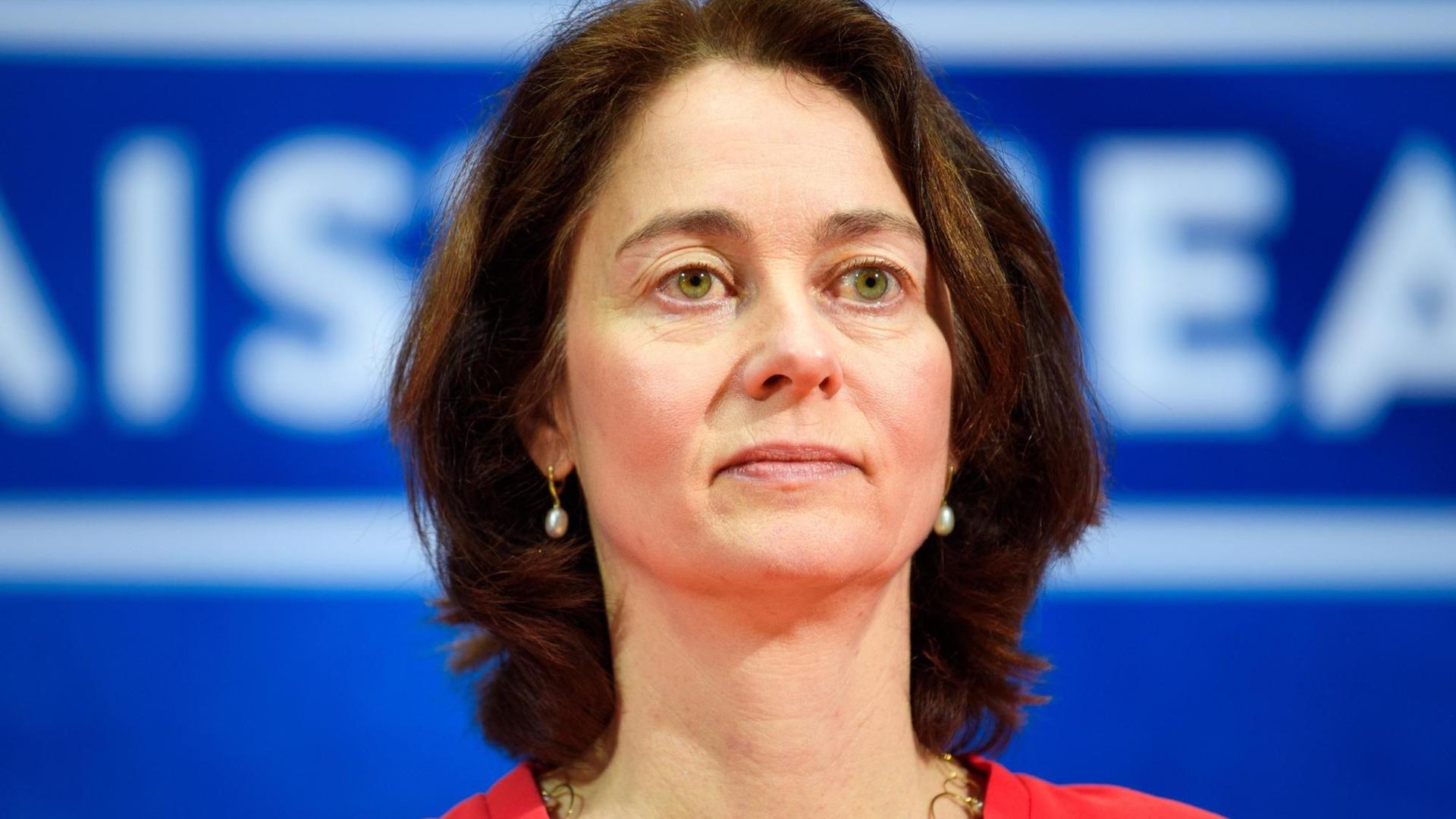 11.02.2019, Berlin: Katarina Barley (SPD), Bundesministerin der Justiz und für Verbraucherschutz, gibt eine Pressekonferenz im Willy-Brandt-Haus, der Zentrale der SPD. Der SPD-Parteivorstand will zum Abschluss seiner zweitägigen Klausur in Berlin den Europawahlkampf vorbereiten. Foto: Gregor Fischer/dpa | Verwendung weltweit