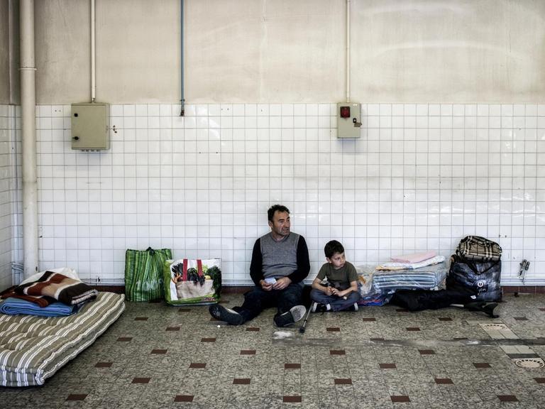 Osteuropäische Flüchtlinge in Lyon.