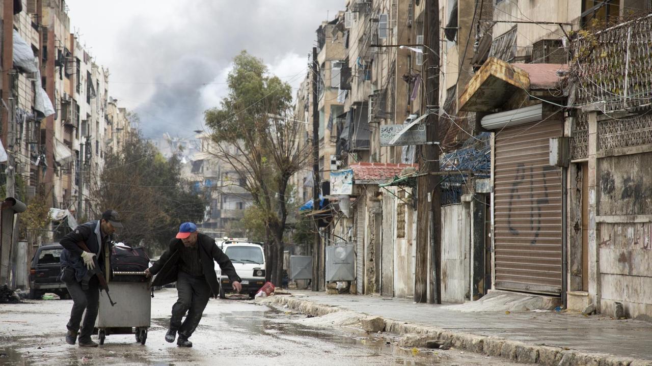 In Osten von Aleppo gehen die Kämpfe trotz Feuerpause weiter.