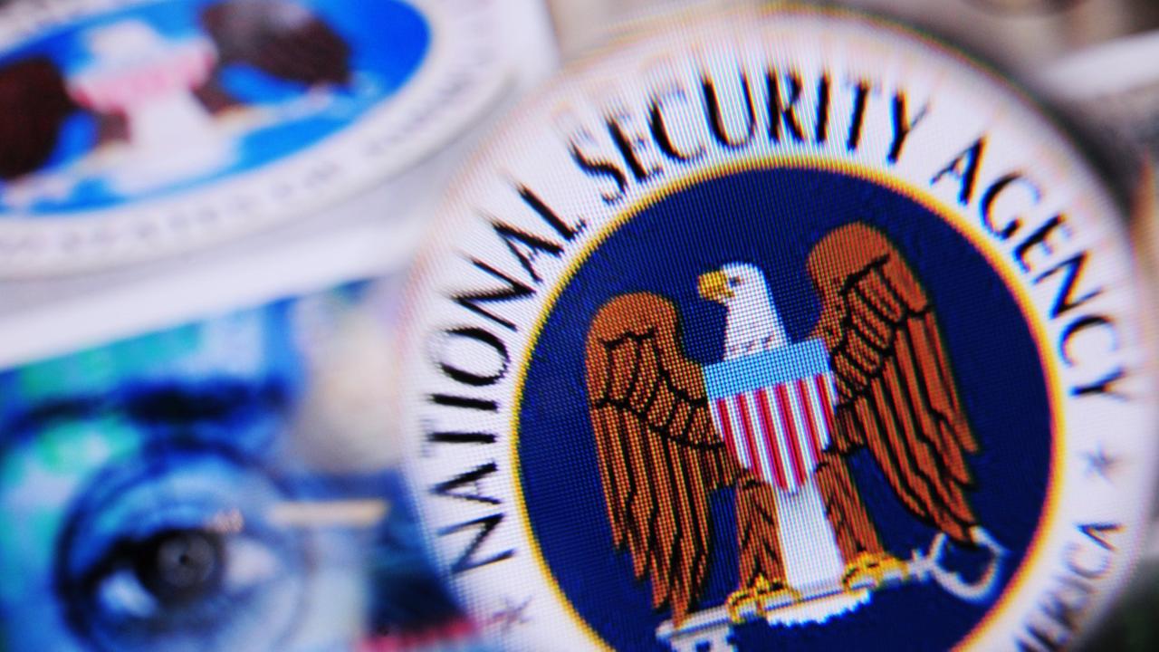Das Abzeichen von dem Geheim-Dienst NSA zeigt einen Adler
