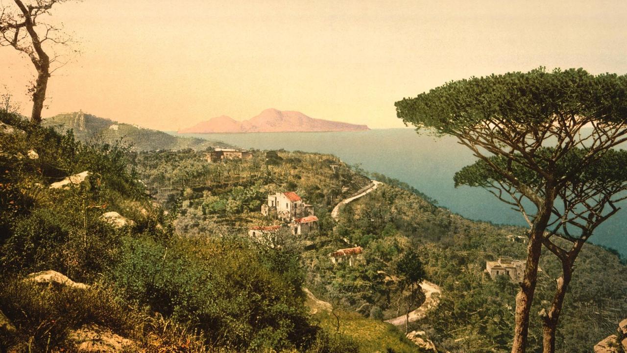 Postkarte um 1900 von Capri.