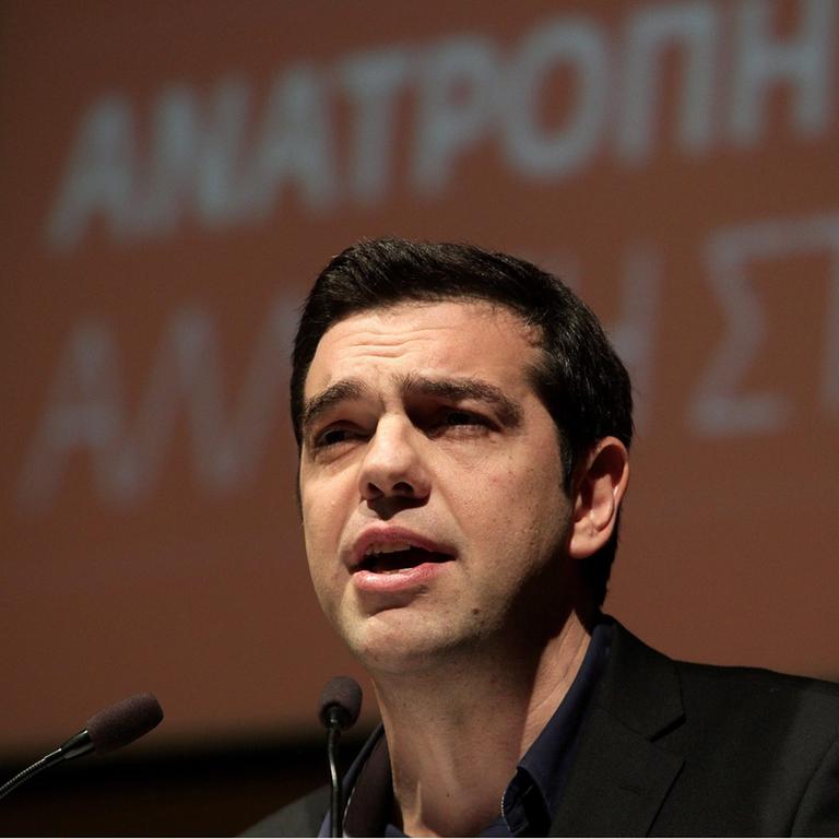 Der Spitzenkandidat der Europäischen Linken Alexis Tsipras
