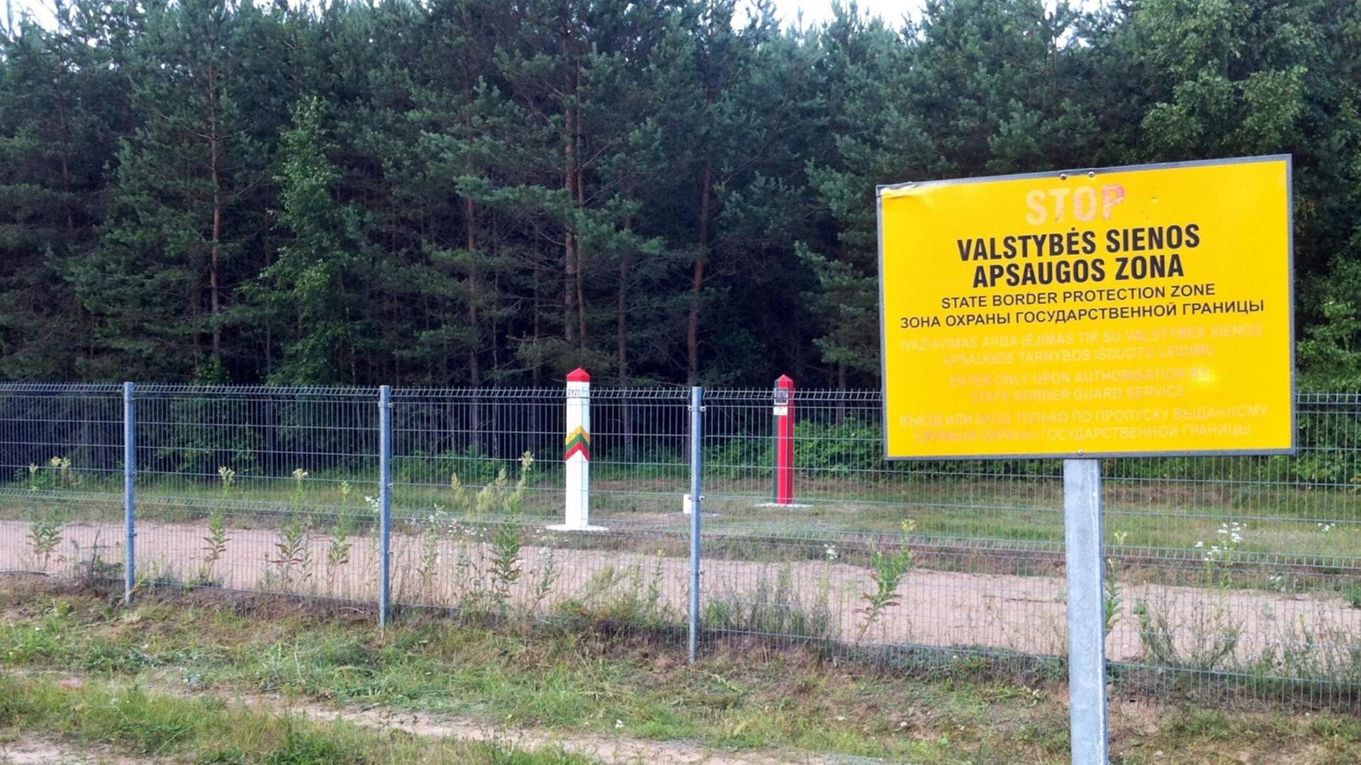 Wie dieser Grenzzaun zwischen Litauen und Weißrussland soll auch die Grenze zur russischen Exklave Kaliningrad geschützt werden.