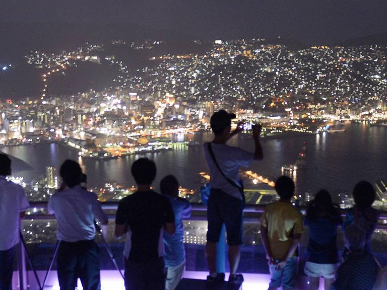 Blick auf die Stadt Nagasaki, Japan