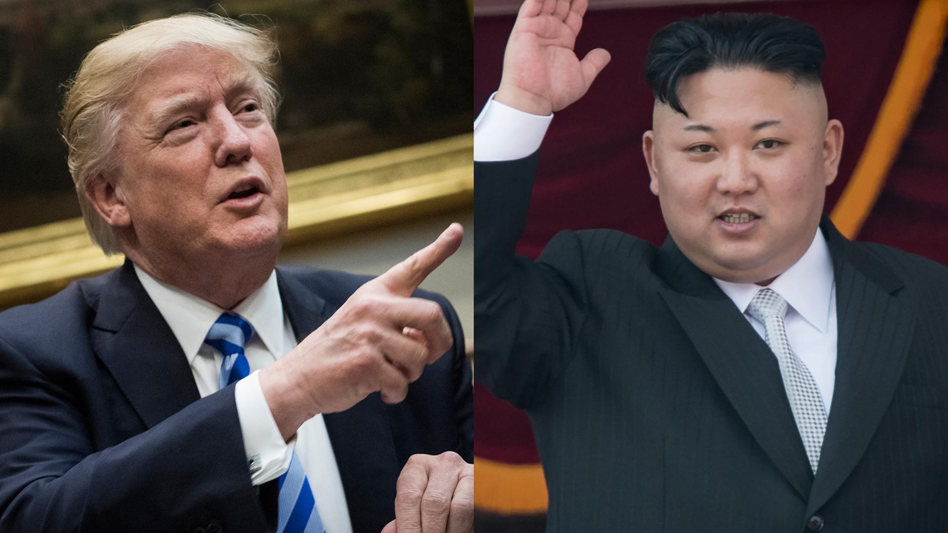 US-Präsident Donald Trump und der nordkoreanische Machthaber Kim Jong-un