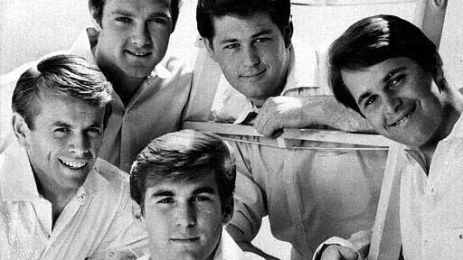 Die Beach Boys 1966: Al Jardine, Mike Love, Brian Wilson, Carl Wilson und Dennis Wilson