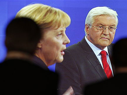 TV-Duell zwischen Angela Merkel und Frank-Walter Steinmeier