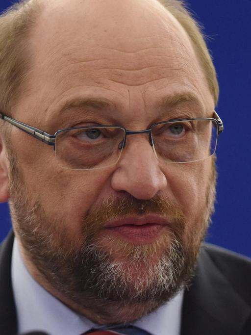 EU-Parlamentspräsident Martin Schulz während der Sitzung des Plenums am 9. März 2016.