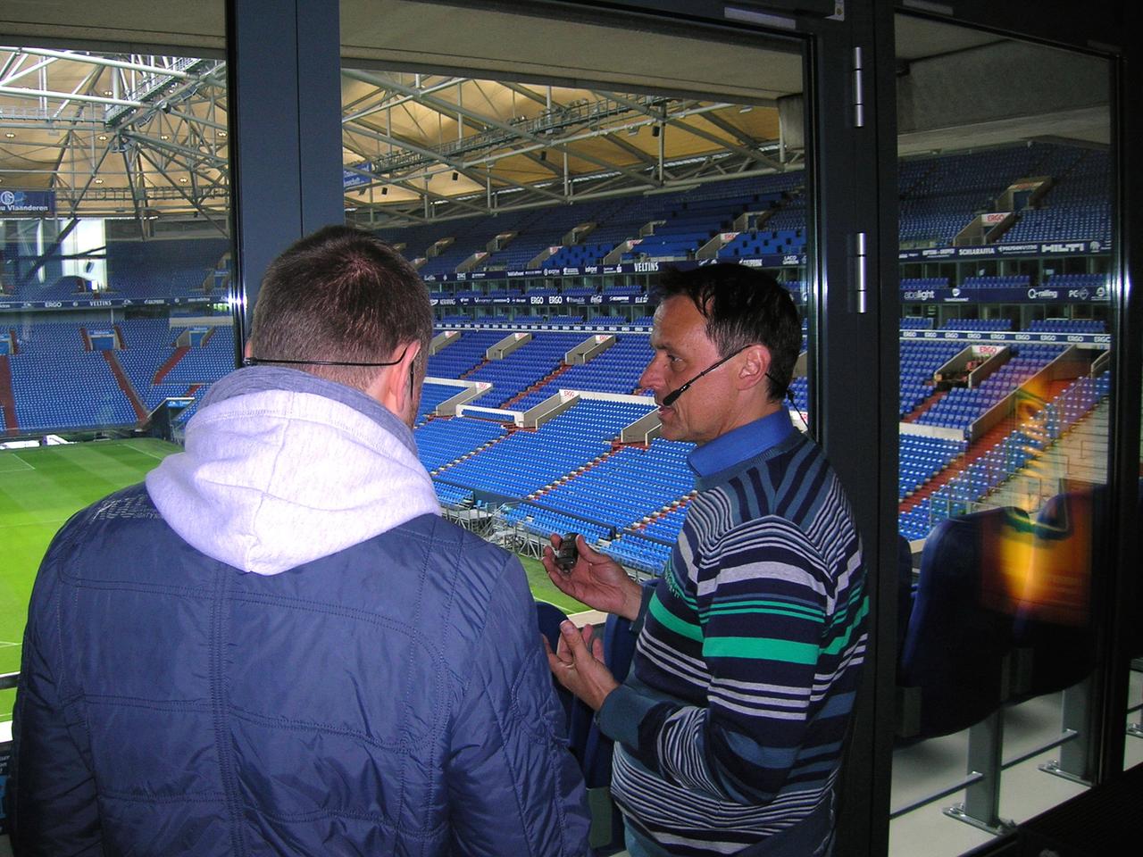 Olaf Thon in der Arena auf Schalke