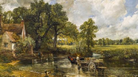 Das Gemälde "The Hay Wain" von John Constable hängt in der National Gallery in London