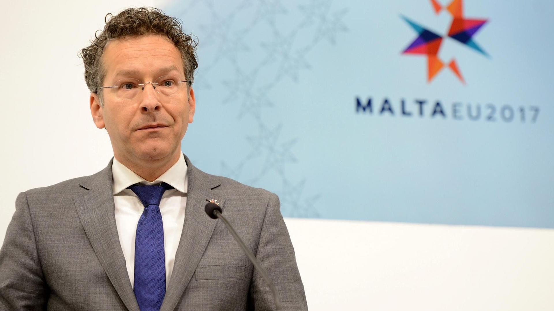 Eurogruppen-Chef Jeroen Dijsselbloem bei einem Treffen der Euro-Finanzminister in Malta.
