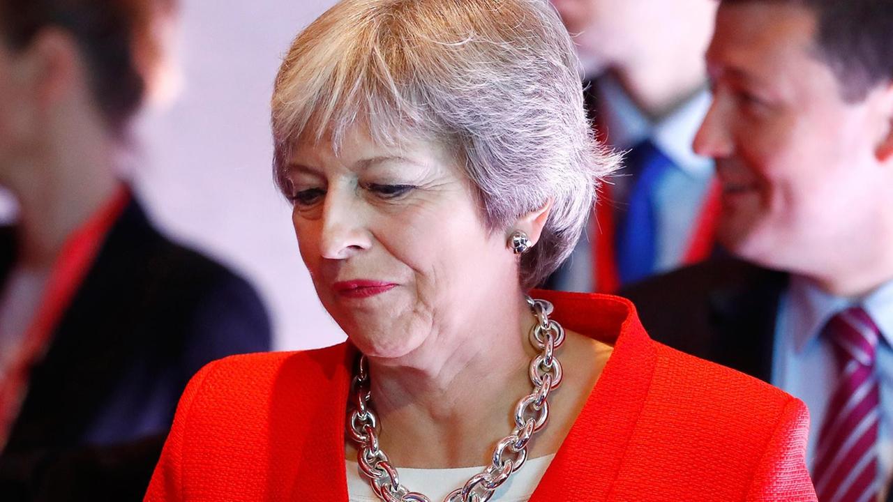 Die britische Premierministerin Theresa May beim EU-Gipfel in Salzburg (20.9.2018).