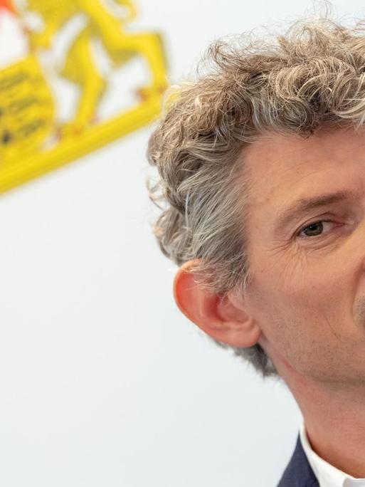 Andrea Lissoni wird auf einer Pressekonferenz als neuer Leiter des Haus der Kunst vorgestellt.