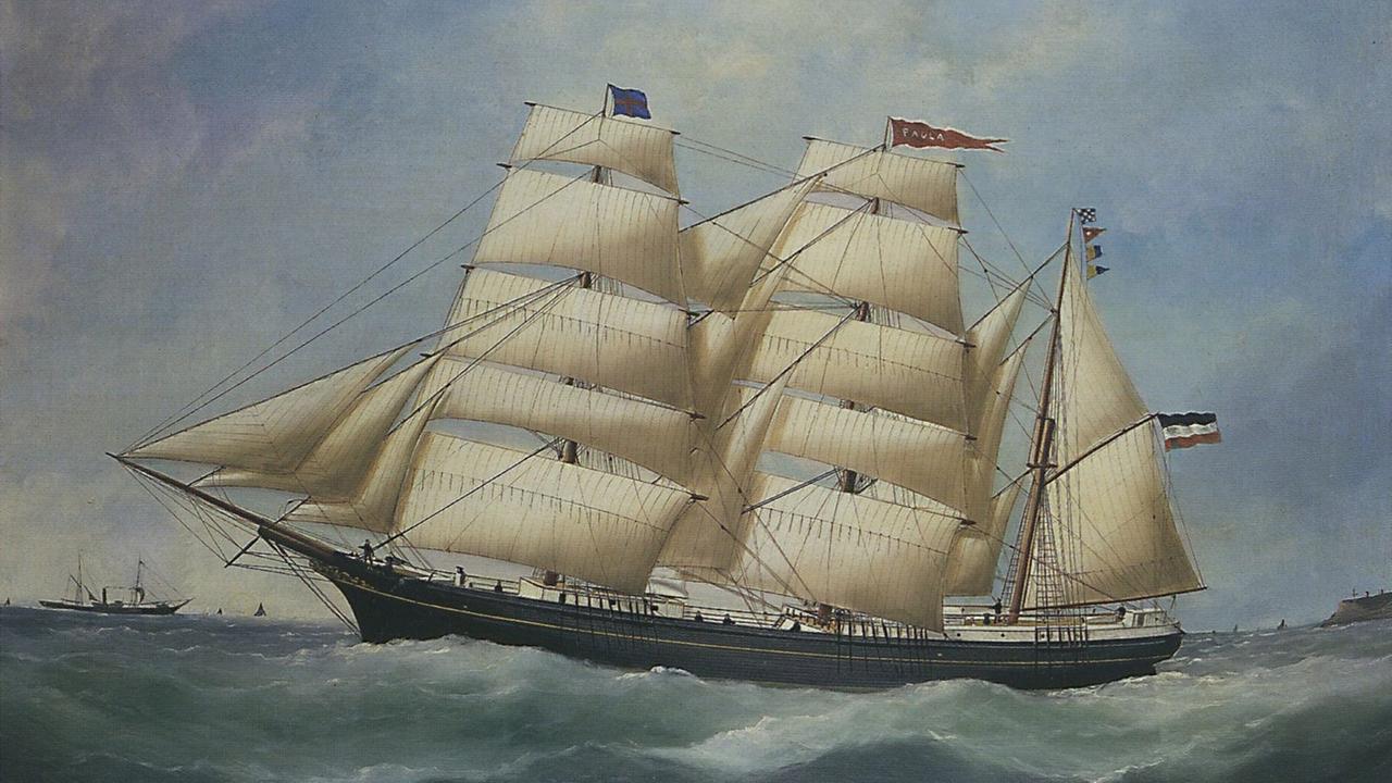 Abbildung des Segelschiffs Paula