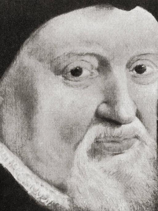 Bild des Reformators Ulrich oder Huldrych Zwingli (1484-1531) in "Hutchinson's History of the Nations" aus dem Jahr 1915.