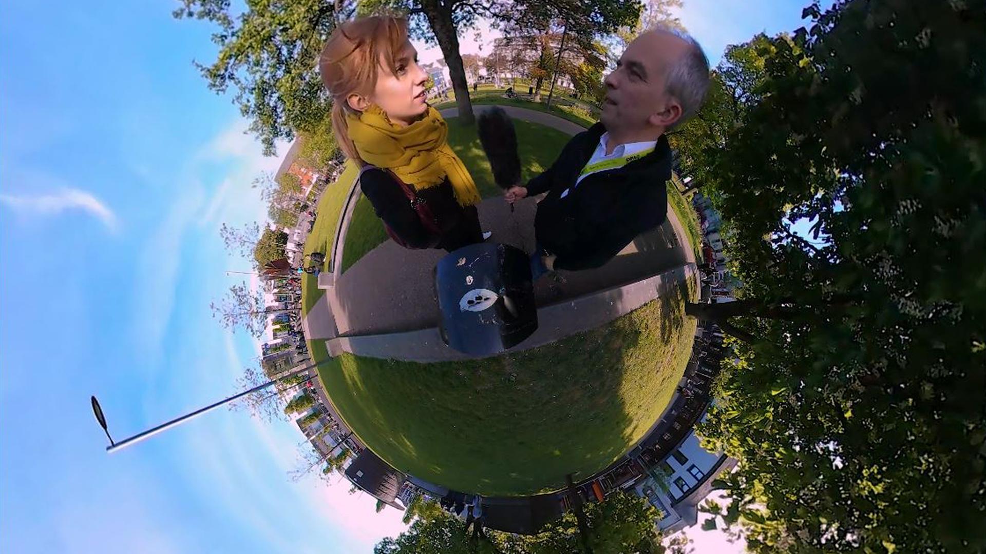 360 Grad Foto von der MoJoCon (Mobile Journalism Conference) in Galway, Irland 2017