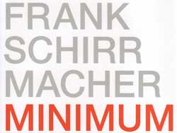 Frank Schirrmacher: Minimum (Coverausschnitt)