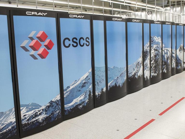 Der Supercomputer "Piz Daint" im Swiss National Supercomputing Centre in Lugano, 21 März 2014.