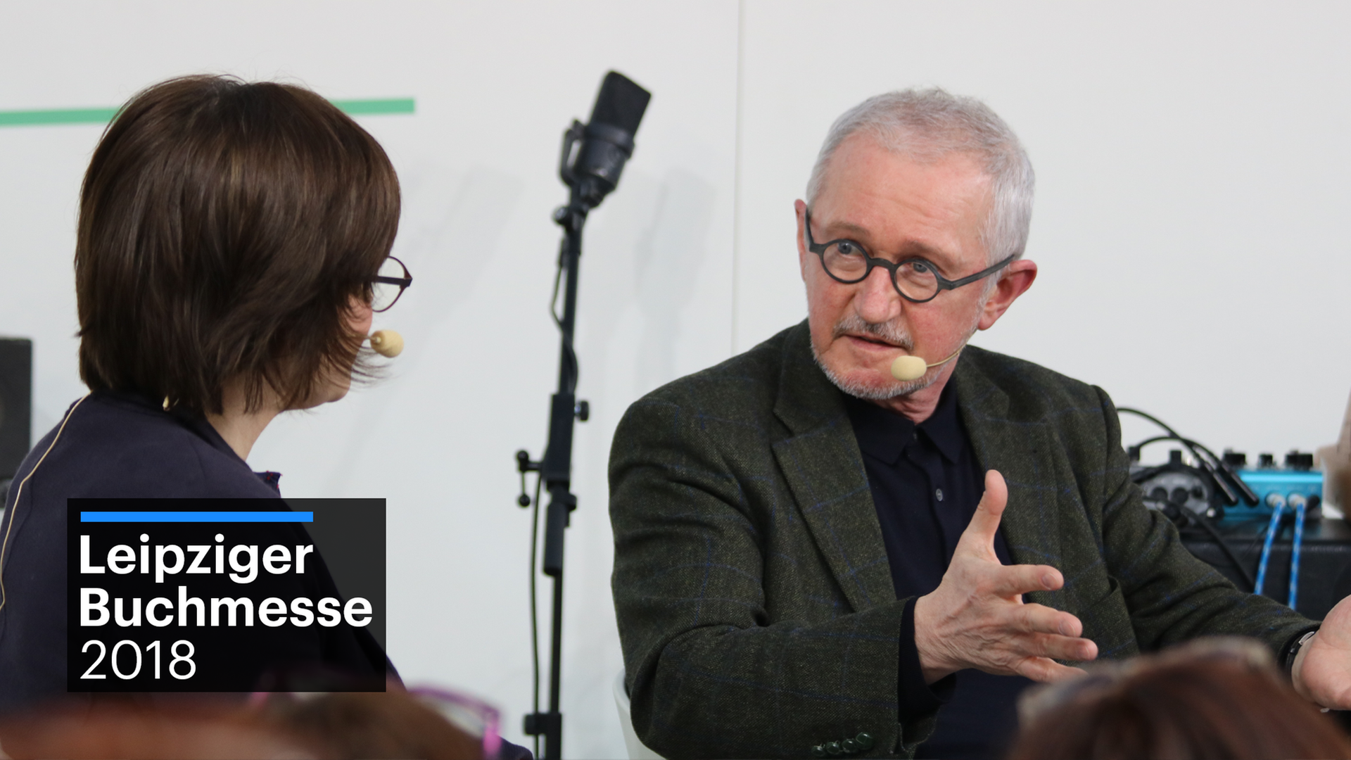 Ernest Wichner im Gespräch mit Maja Ellmenreich auf der Leipziger Buchmesse 2018