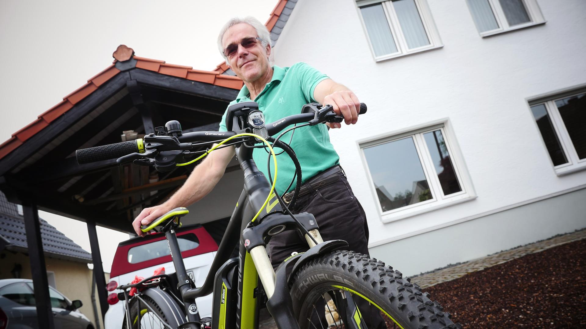 Christof Degenhardt und sein E-Bike
