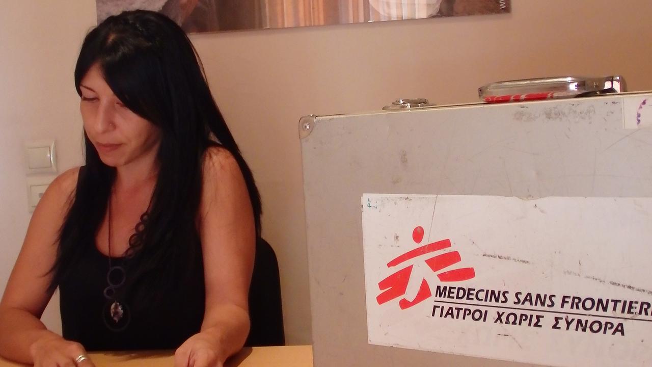Die Psychologin Aliki Meimaridou betreut in Griechenland ankommende Flüchtlinge.