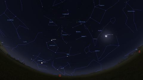 Himmelsanblick Samstag früh: Mond, Venus und Perseiden
