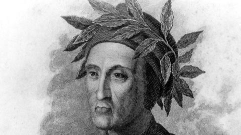 Der italienische Schriftsteller Dante Alighieri (1265-1321) in einem undatierten Stich.