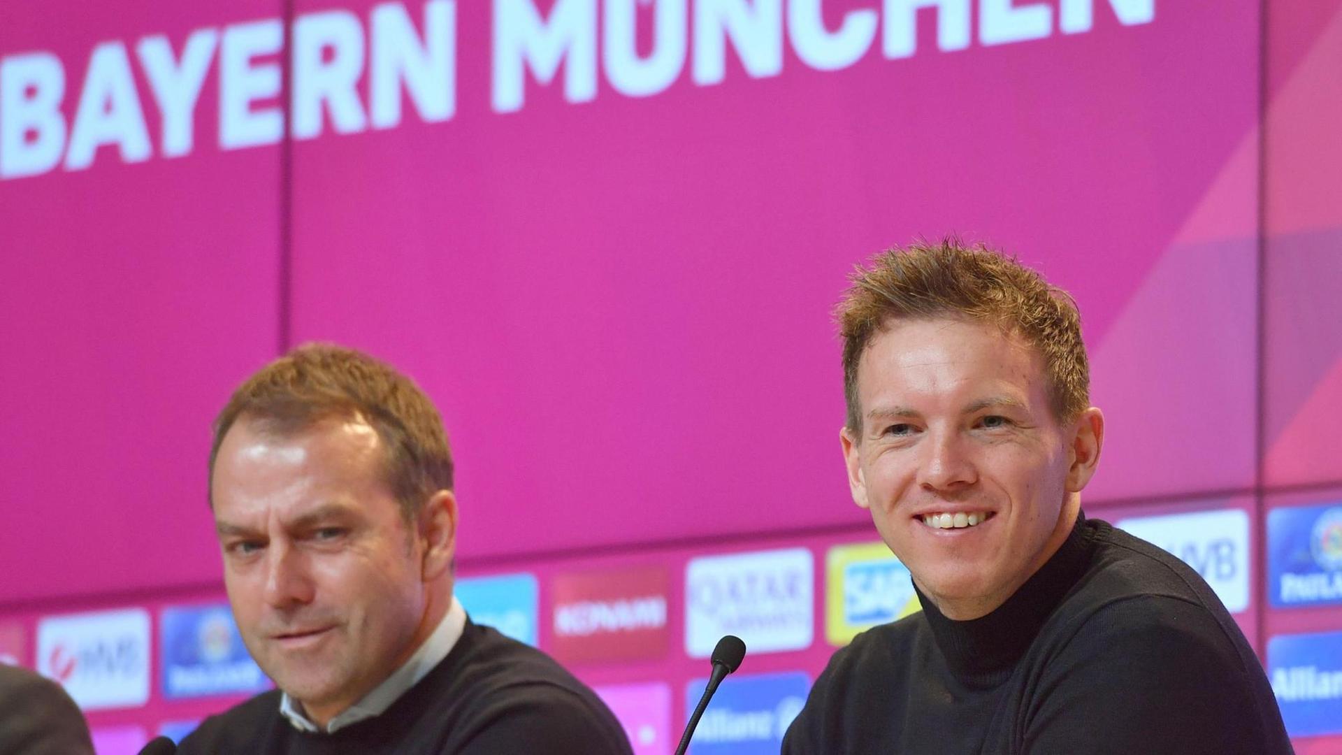 Links ist Hansi Flick, rechts ist Julian Nagelsmann