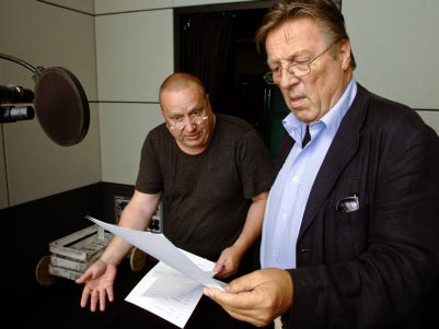 Die Schauspieler Udo Kroschwald und Hansjürgen Hürrig (v.lks.)